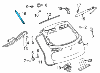 OEM Chevrolet Trailblazer Power Cylinder Diagram - 42483670