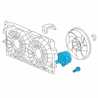 OEM Pontiac Fan Motor Diagram - 89018695