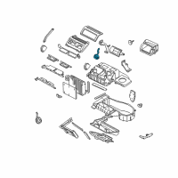 OEM Buick Century Actuator Asm, Mode Valve Diagram - 52487750