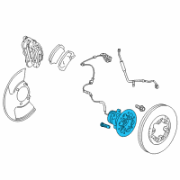 OEM Chevrolet Colorado Front Wheel Bearing (W/ Bearing) Diagram - 25832143