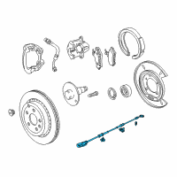 OEM Chevrolet Caprice Sensor Asm-Rear Wheel Speed Diagram - 92270115