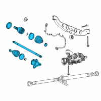 OEM Chevrolet Trax Axle Assembly Diagram - 94560855