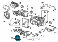 OEM Chevrolet Corvette Blower Motor Diagram - 84759350