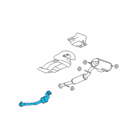 OEM Hummer H3T 3Way Catalytic Convertor Assembly (W/ Exhaust Manifold P Diagram - 20909930