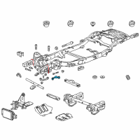 OEM Chevrolet Suburban Differential Mount Diagram - 23104736