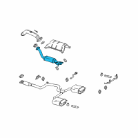 OEM Chevrolet Monte Carlo 3Way Catalytic Convertor Assembly (W/ Exhaust Manifold P Diagram - 10330020