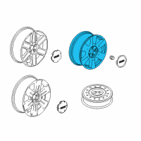 OEM GMC Terrain Wheel, Alloy Diagram - 23406148