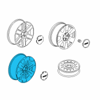 OEM GMC Terrain Wheel, Alloy Diagram - 84075822