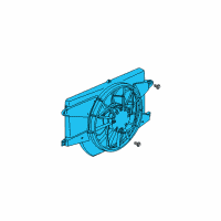 OEM Saturn Vue Shroud Asm-Engine Coolant Fan Diagram - 22674667