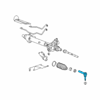 OEM Buick Outer Tie Rod Diagram - 15869897