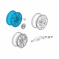 OEM Cadillac Wheel Diagram - 22820068