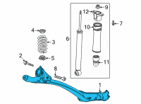 OEM Chevrolet Trailblazer Axle Beam Diagram - 42768401