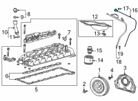 OEM Cadillac Escalade ESV Dipstick Diagram - 55512752