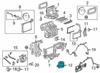 OEM Chevrolet Tahoe Blower Motor Diagram - 84843544