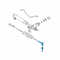 OEM Chevrolet Express 2500 Outer Tie Rod Diagram - 26095475