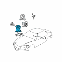 OEM Oldsmobile Cutlass Supreme Valve Kit, Brake Pressure Mod (Remanufacture) Diagram - 18060811