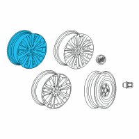 OEM Buick Wheel, Alloy Diagram - 22758350