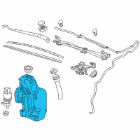 OEM Buick Verano Washer Reservoir Diagram - 13260590