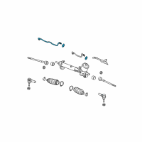 OEM Buick Lucerne Pipe Kit, Steering Gear(Long) Diagram - 26087551