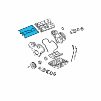 OEM Cadillac CTS Valve Cover Gasket Diagram - 90511451