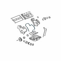 OEM Cadillac Catera Gasket, Timing Belt Front Cover Diagram - 24416763