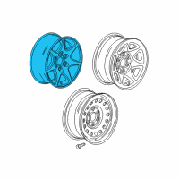 OEM GMC Yukon Spare Wheel Diagram - 84537173