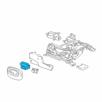 OEM Chevrolet Trailblazer EXT Switch, Passenger Seat Adjuster & Reclining Diagram - 12451440