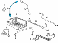 OEM Chevrolet Suburban Upper Oxygen Sensor Diagram - 12668435