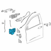 OEM Buick Envision Latch Assembly Diagram - 13533687