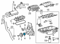 OEM Chevrolet Express 2500 Front Cover Seal Diagram - 12634614