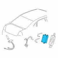 OEM Chevrolet Equinox Module Diagram - 25910217