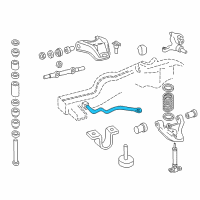 OEM GMC Syclone Shaft-Front Stabilizer Diagram - 15677613