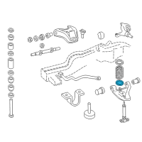 OEM Chevrolet Astro Insulator-Front Spring Lower Diagram - 15522279