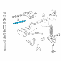 OEM Oldsmobile Bravada Shaft Kit, Front Upper Control Arm Diagram - 12385857