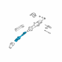 OEM Chevrolet Camaro Steering Gear Coupling Shaft Assembly Diagram - 26020775
