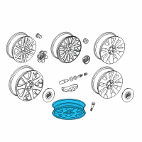 OEM GMC Acadia Wheel, Spare Diagram - 9596822