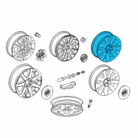 OEM Buick Enclave Wheel, Alloy Diagram - 23127748