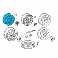 OEM Buick Enclave Wheel, Alloy Diagram - 9597952