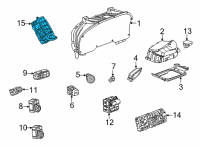 OEM Chevrolet Suburban Gear Shift Assembly Diagram - 84809233