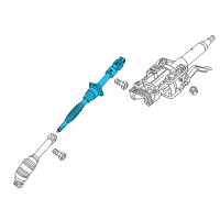 OEM Chevrolet Colorado Intermediate Steering Shaft Assembly Diagram - 84530611