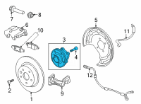 OEM Chevrolet Trailblazer Hub & Bearing Diagram - 13530971