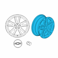 OEM Chevrolet SS Wheel, Alloy Diagram - 92279055