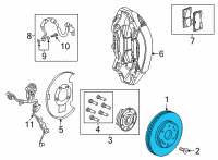 OEM GMC Yukon XL Rotor Diagram - 84865905