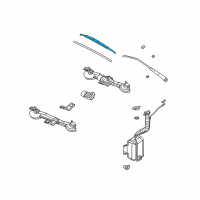 OEM Chevrolet Cobalt Wiper Blade Diagram - 20918023