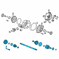 OEM Cadillac ATS Axle Assembly Diagram - 84372867