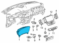 OEM Buick Enclave Cluster Assembly Diagram - 84996869