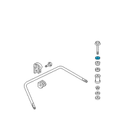 OEM Cadillac DTS Washer-Front Stabilizer Shaft Link Diagram - 25628204