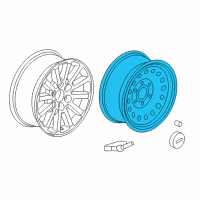 OEM Chevrolet Tahoe Spare Wheel Diagram - 9595246