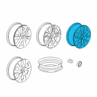 OEM Buick Enclave Wheel, Alloy Diagram - 84181177