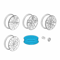 OEM Buick Enclave Wheel, Alloy Diagram - 84353723